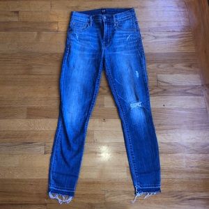 Gap True Skinny lightly distressed jean